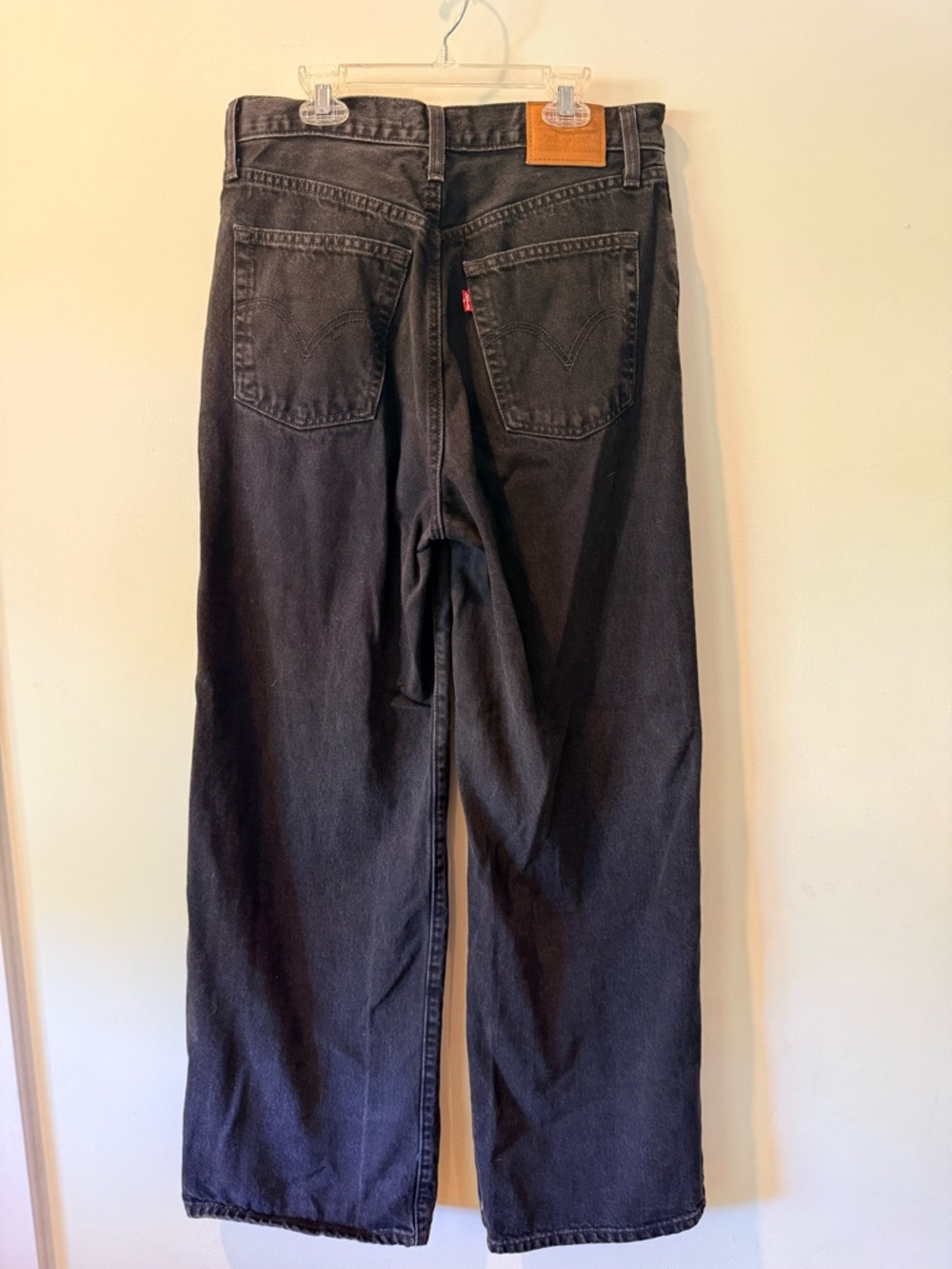 Levi's Black High-Rise “Ribcage” Wide Leg Jeans - Picture 7 of 11